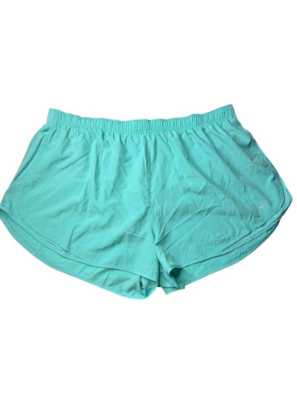 Nike Tempo Shorts Womens Plus Size 3XL Teal Blue Solid Color
